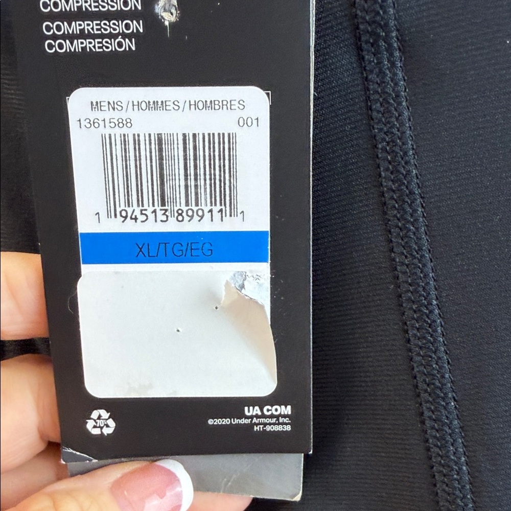 NWT Under Armour Black Athletic Tights - Picture 4 of 10